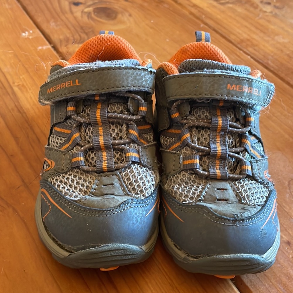 Toddler tennis shoes. 8 wide Merrell